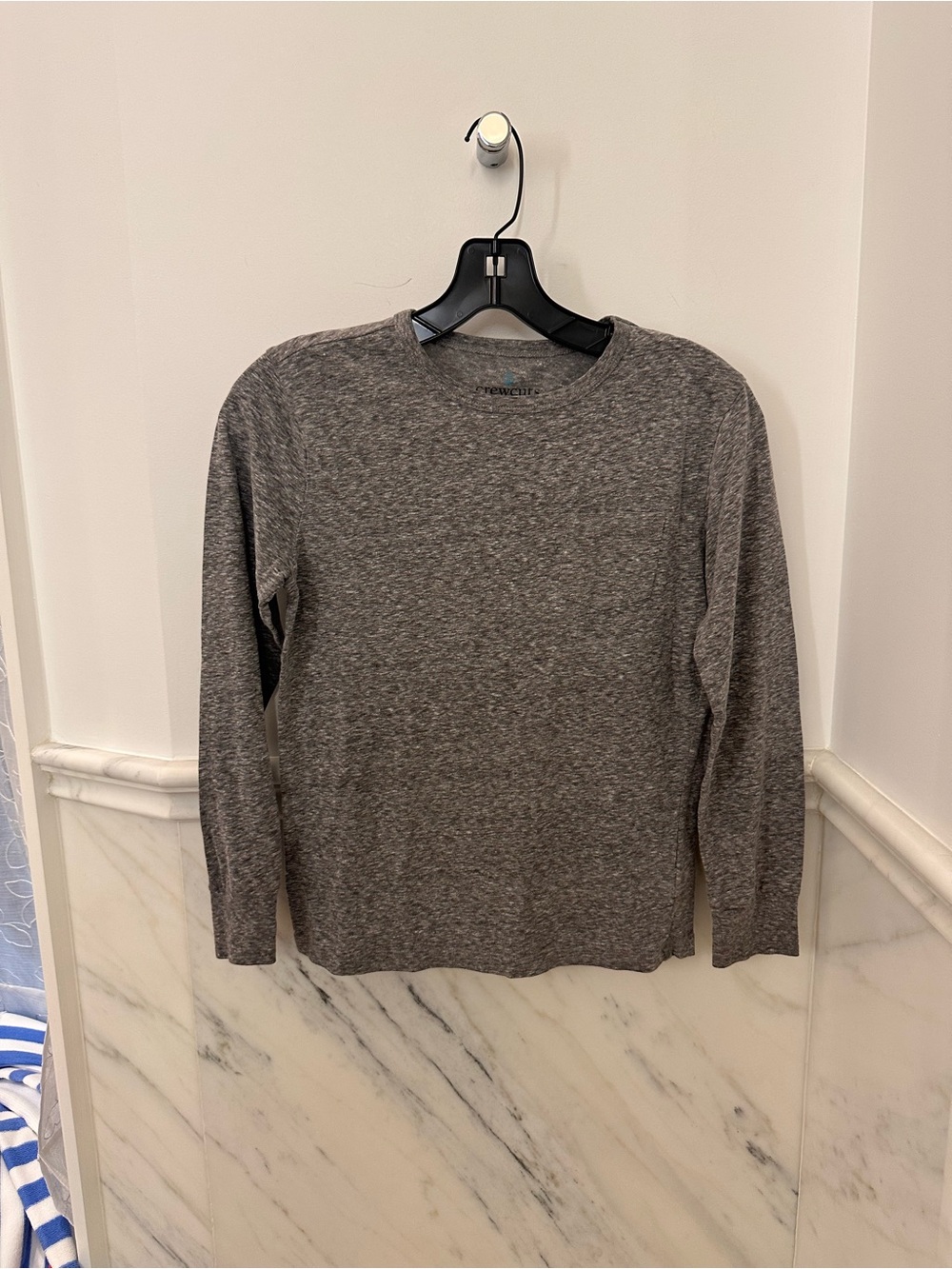 Crewcuts Heather Gray Long Sleeve Crewneck Top